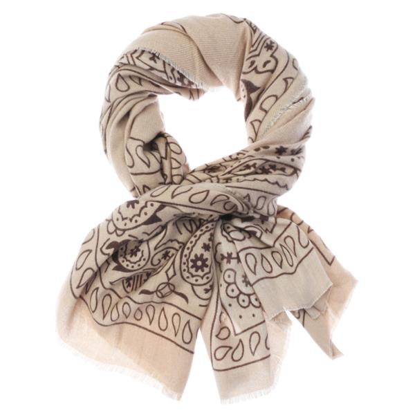 BANDANA PAISLEY PRINT OBLONG SCARF