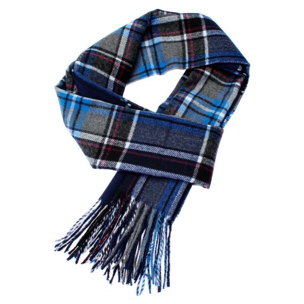 FRINGE OBLONG PLAID SCARF