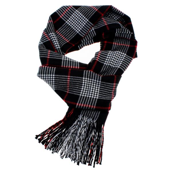 FRINGE OBLONG PLAID SCARF