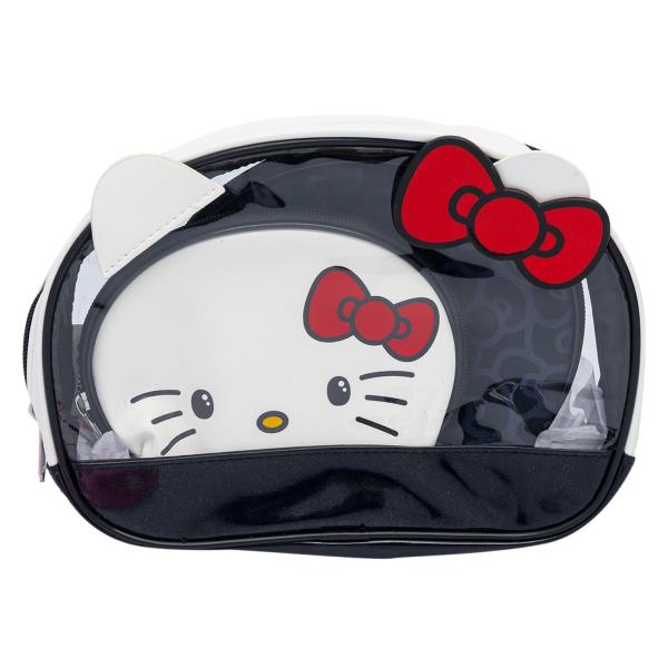 HELLO KITTY CHARACTER CLEAR FRONT COSMETIC BAG