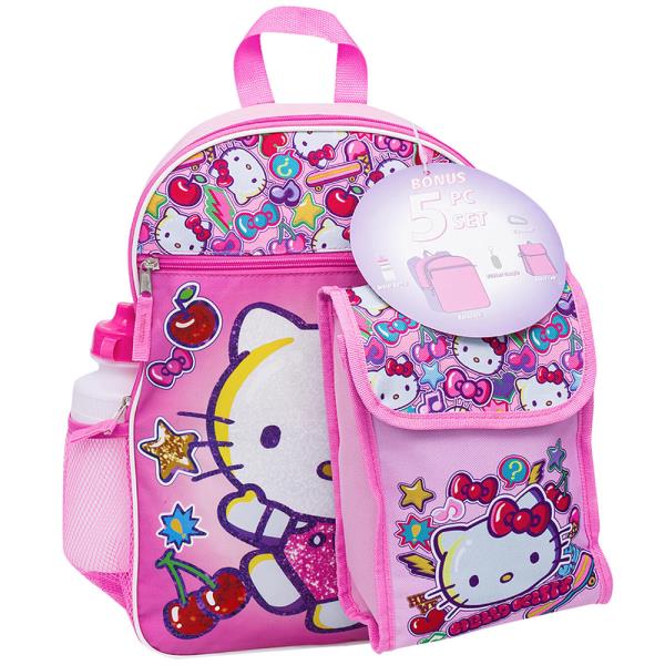HELLO KITTY 5PC BACKPACK SET