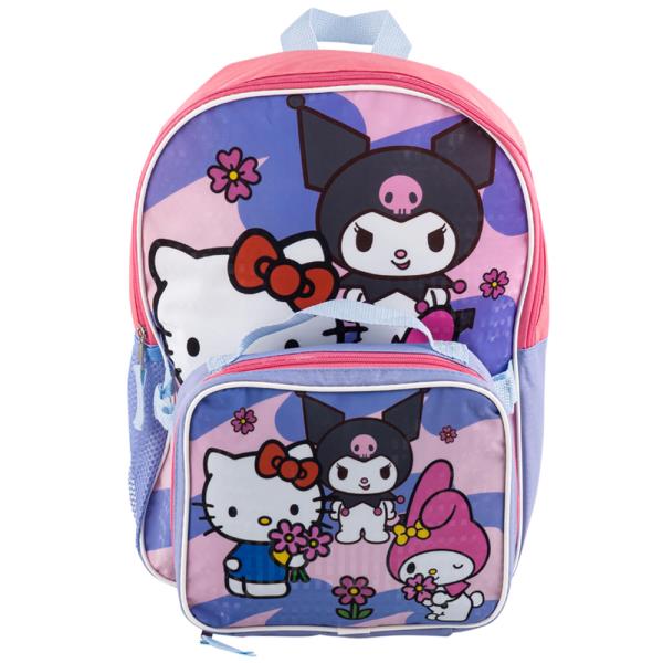 HELLO KITTY AND FRIENDS BACKPACK W DETACHABLE LUNCHBOX