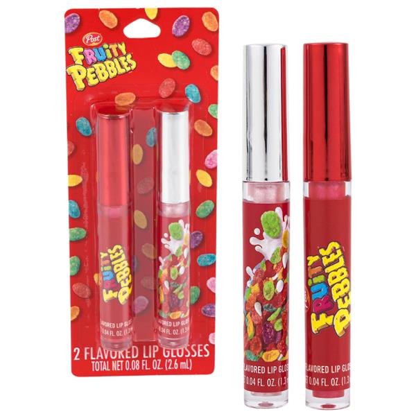 POST FRUITY PEBBLES 2PC FLAVORED LIP GLOSS