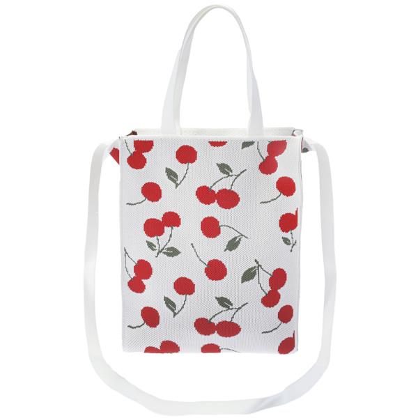 CHERRY TEXTURED HANDLE CROSSBODY BAG