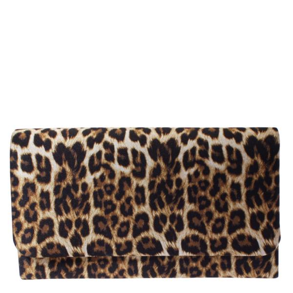 LEOPARD PATTERN CLUTCH BAG