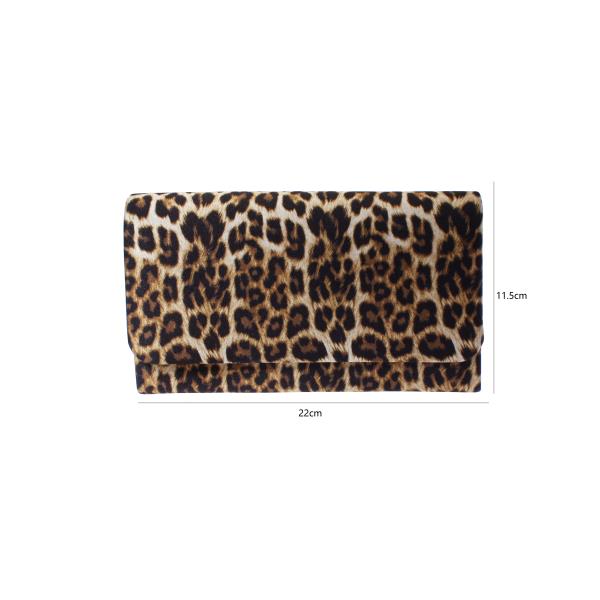 LEOPARD PATTERN CLUTCH BAG
