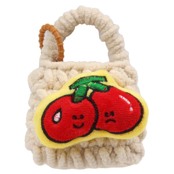 MINI KNITTED CHERRY BAG CHARM