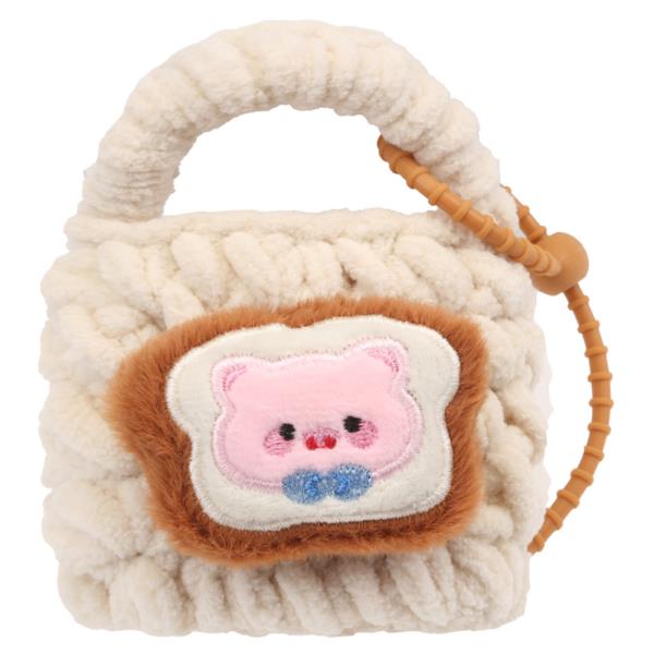 MINI KNITTED TOAST PIGGY BAG CHARM
