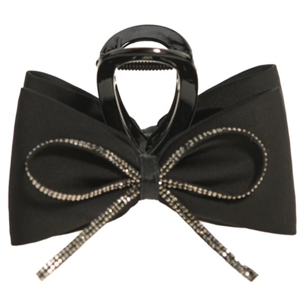 DOUBLE SIDED RHINESTONE BOW HAIR CLAW CLIP