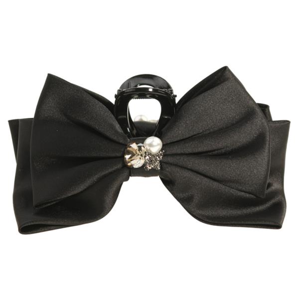 DOUBLE SIDED RHINESTONE BOW HAIR CLAW CLIP
