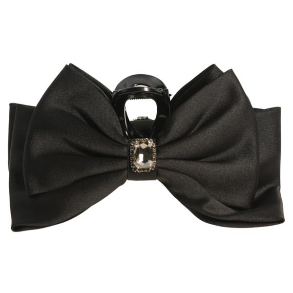DOUBLE SIDED RHINESTONE BOW HAIR CLAW CLIP