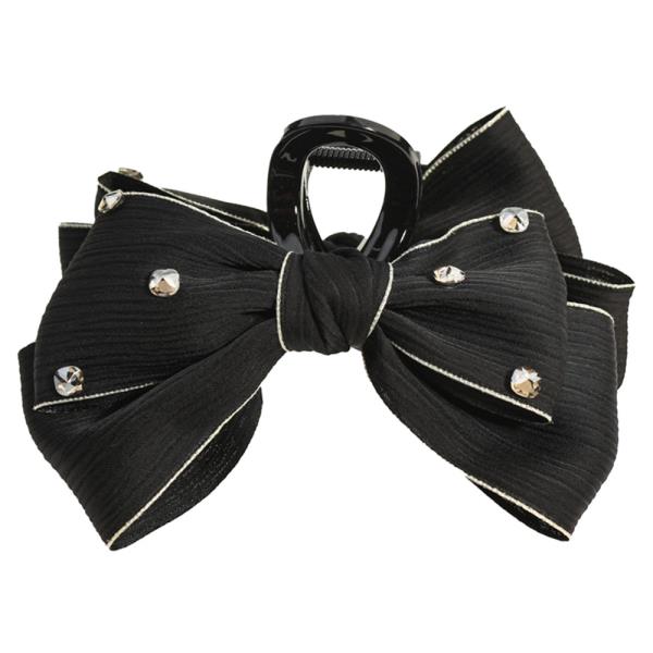 DOUBLE SIDED RHINESTONE BOW HAIR CLAW CLIP