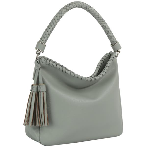 SMOOTH TASSEL SHOULDER HOBO BAG