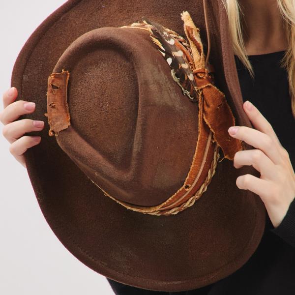 WESTERN VERSATILE SHAPEABLE COWBOY FEDORA HAT