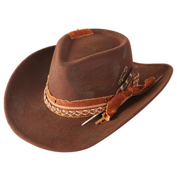 WESTERN VERSATILE SHAPEABLE COWBOY FEDORA HAT