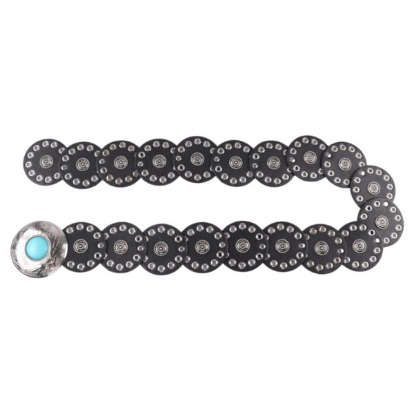 WESTERN Y2K ROUND CONCHO BELT