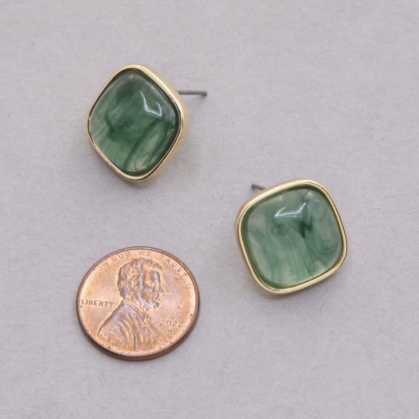 SODAJO STONE GOLD DIPPED EARRING