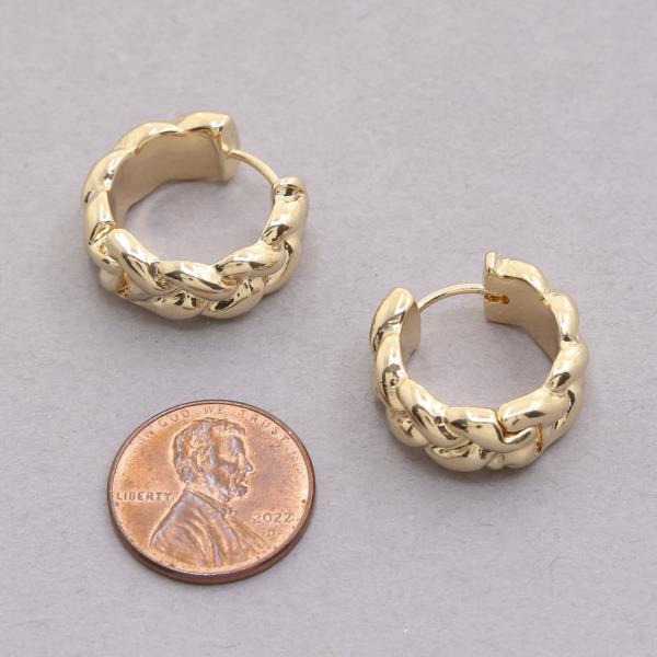 SODAJO HOOP GOLD DIPPED EARRING