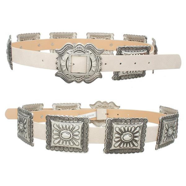 RECTANGLE CONCHO LINK BELT