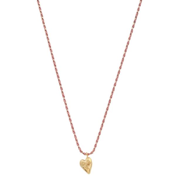 SODAJO HEART CHARM GOLD DIPPED NECKLACE