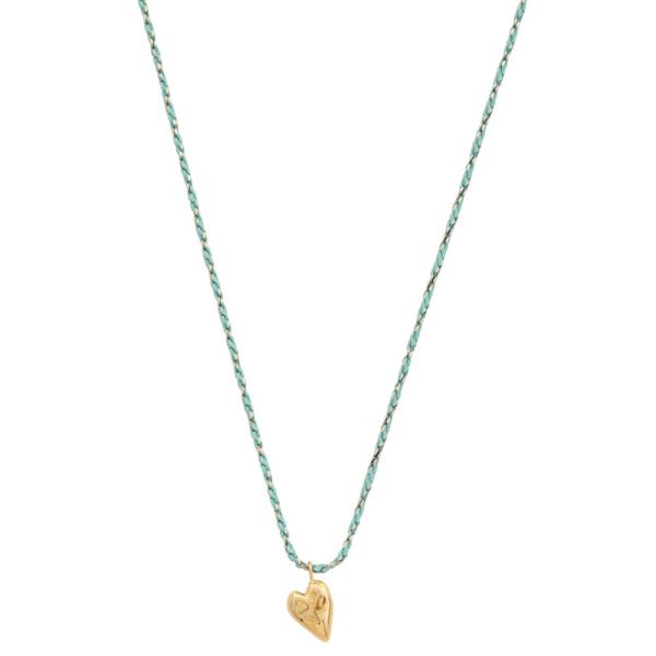 SODAJO HEART CHARM GOLD DIPPED NECKLACE