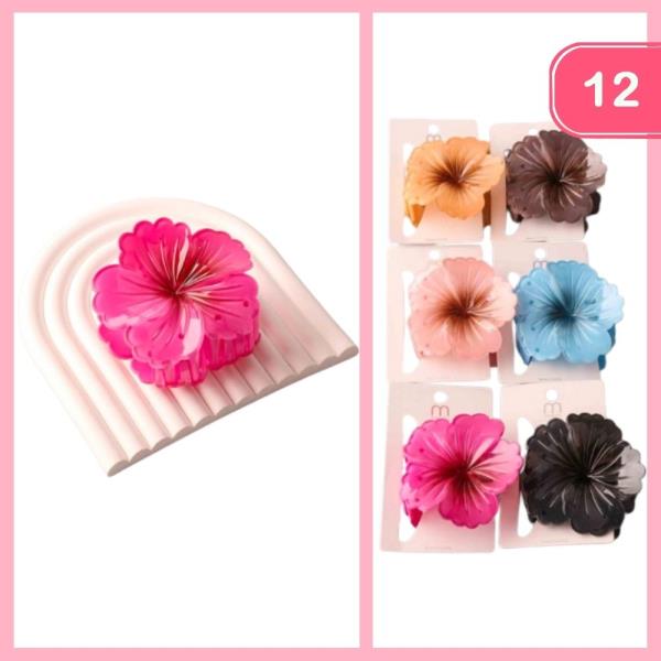 OMBRE HIBISCUS CLAW CLIP (12 UNITS)