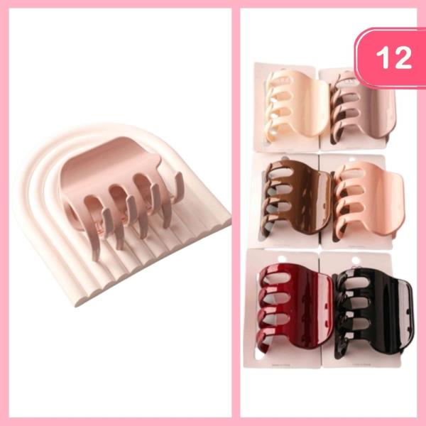 SQUARE ACCORDION CLAW CLIP (12 UNITS)