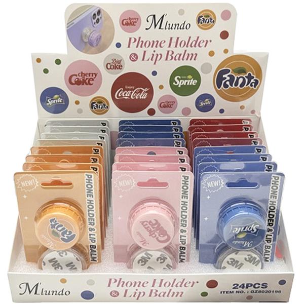 PHONE HOLDER LIP BALM (24 UNITS)