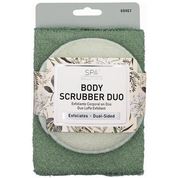 SPA SOLUTIONS BODY SCRUBBER DUO SAGE