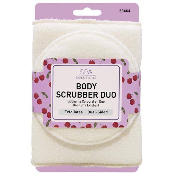SPA SOLUTIONS BODY SCRUBBER DUO CHERRY PRINT