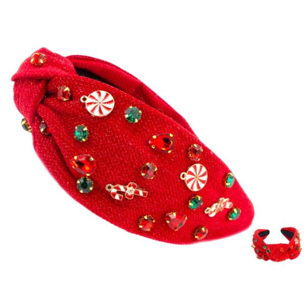 CANDY CANES CHRISTMAS KNOT HEADBAND