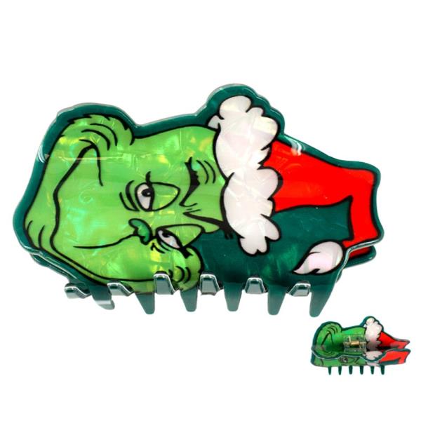 GRINCH CHRISTMAS HAT CLAW HAIR CLIP