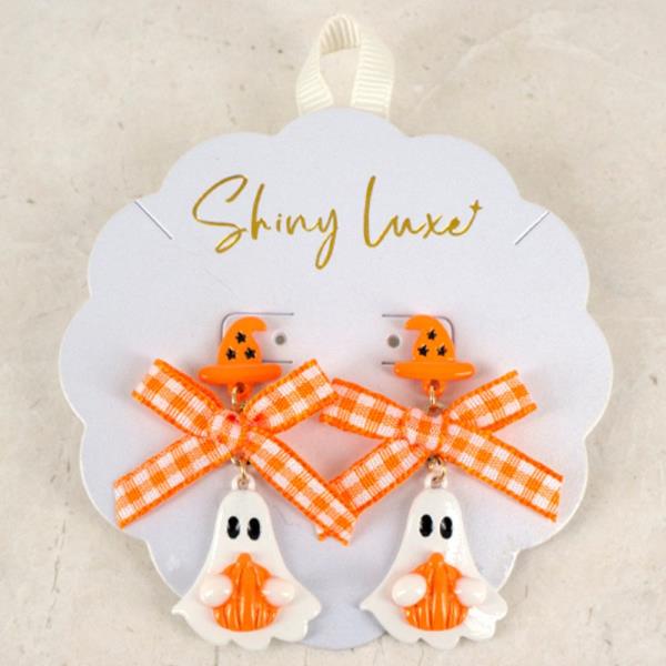 GHOST RIBBON POST EARRING