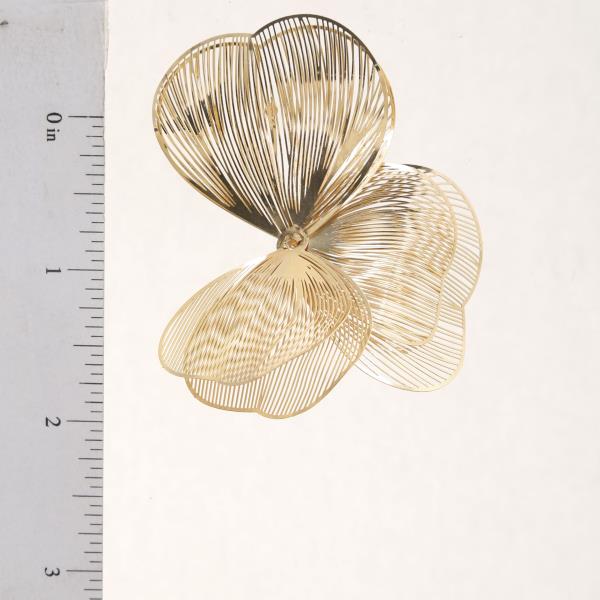 WIRE FLOWER METAL EARRING