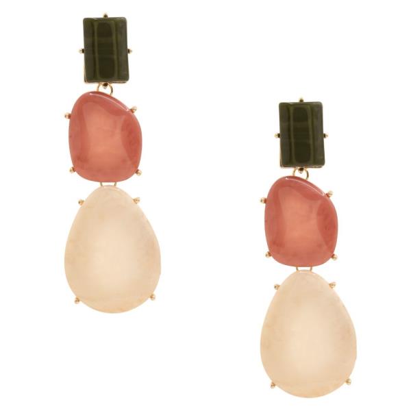 STONE DANGLE EARRING