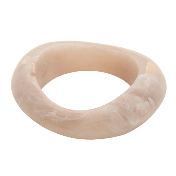 ACETATE WAVY BANGLE BRACELET