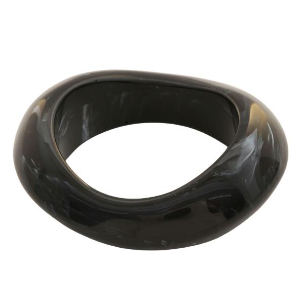 ACETATE WAVY BANGLE BRACELET