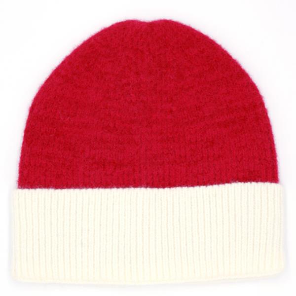 TWO TONE SOFT FUZZY BEANIE