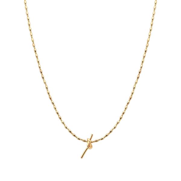 DAINTY KNOT BEADED NECKLACE