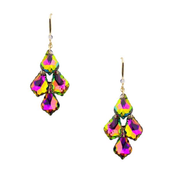 CRYSTAL BEAD DANGLE EARRING