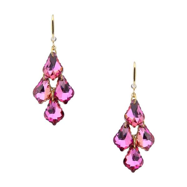 CRYSTAL BEAD DANGLE EARRING