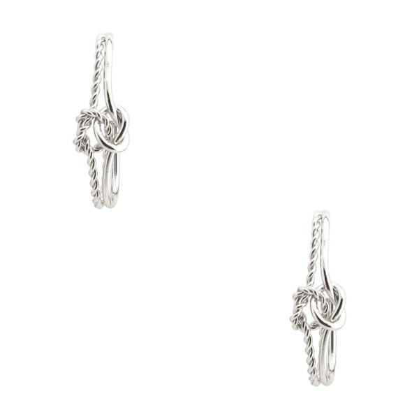 DOUBLE KNOT TWISTED METAL EARRING