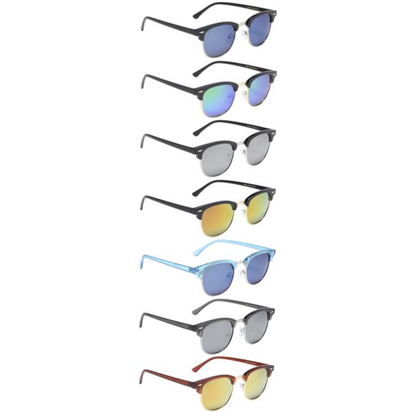 TRENDY ROUND SQUARE SUNGLASSES 1DZ