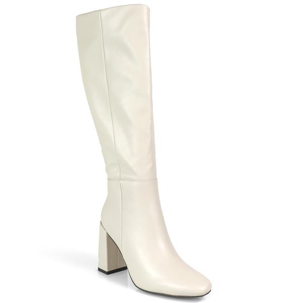 PLAIN WIDE HEEL BOOTS 12 PAIRS