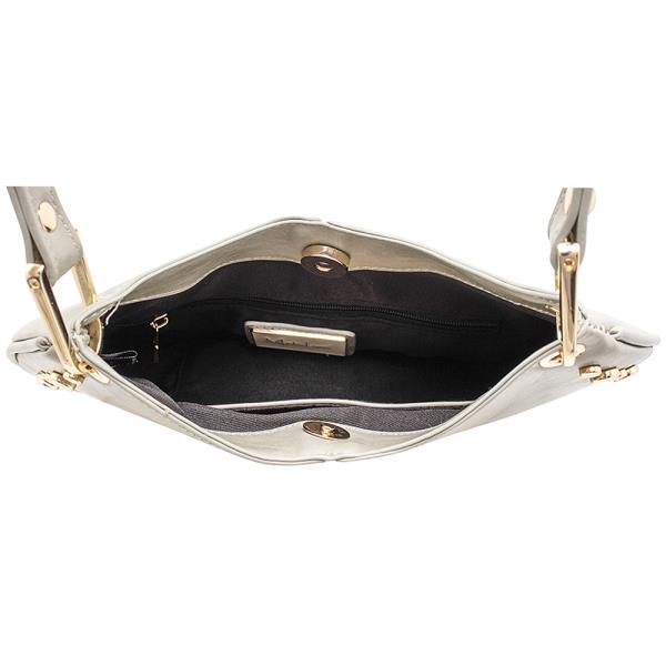 SMOOTH STUD SHOULDER CROSSBODY BAG