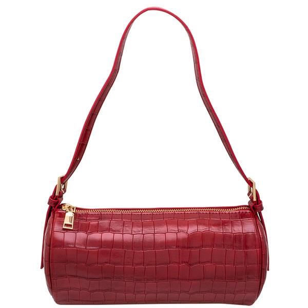CROC TEXTURED RACHEL SHOULDER BAG