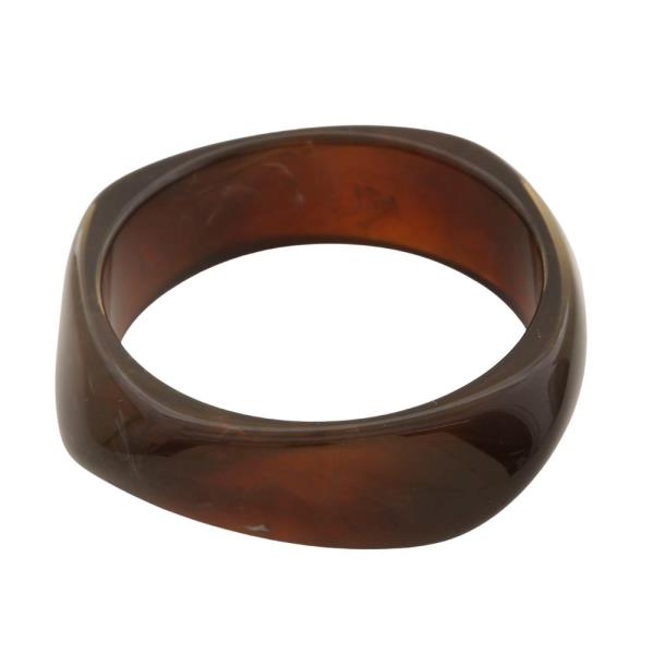 ACETATE ORGANIC SHAPE BANGLE BRACELET