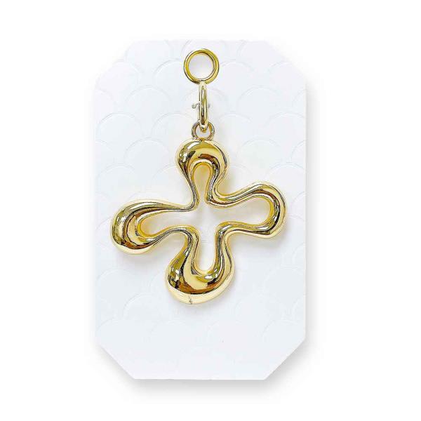METAL ORGANIC FLOWER CHARM