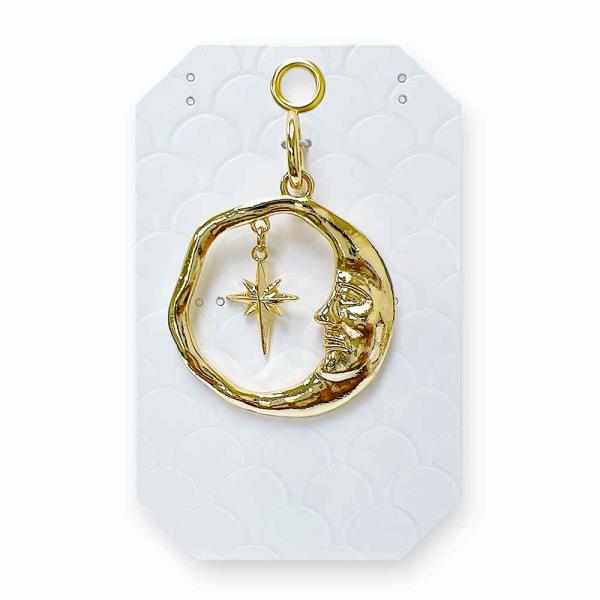 METAL MOON & STAR CHARM