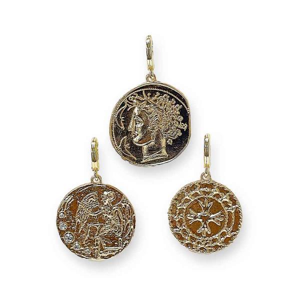 METAL 3 MEDALLION CHARM SET
